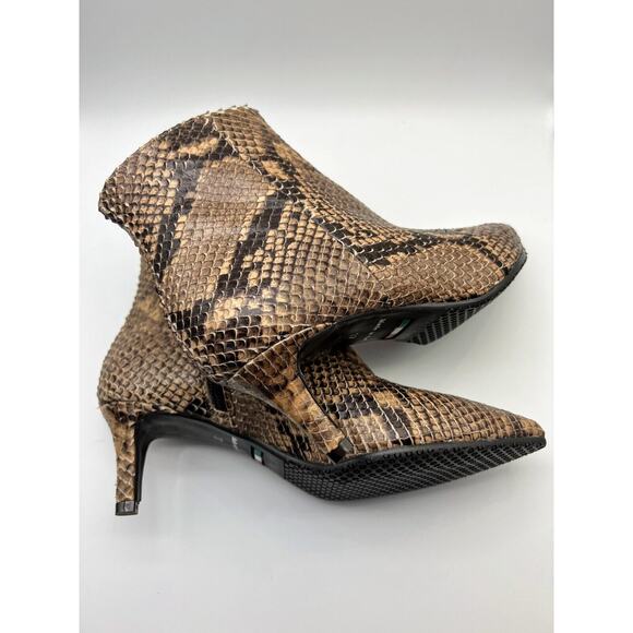 Cordani Garvie Leather Boot Taupe Python Women's Size 6 MSRP $344 - Picture 9 of 10